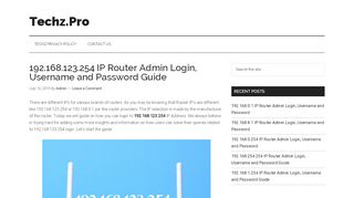 
                            9. 192.168.123.254 IP Router Admin Login, Username and ...