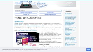 
                            4. 192.168.1.254 IP Administration