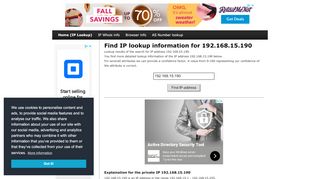 
                            6. 192.168.15.190 - Find IP Address - Lookup and locate an ip ...