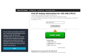 
                            5. 192.168.178.21 - Find IP Address - Lookup and locate an ip ...