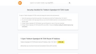 
                            2. 192.168.2.1 - Telekom Speedport W 724V Router login and ...