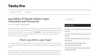 
                            1. 192.168.8.1 IP Router Admin Login, Username and Password