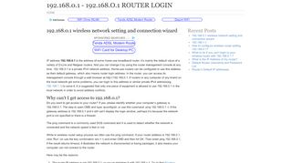 
                            7. 192.168.O.1 - 192.168.0.1 Router Login
