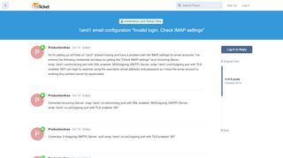 
                            6. 1and1 email configuration "Invalid login. Check IMAP settings ...