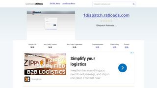 
                            5. 1dispatch.ratloads.com website. Login | 1Dispatch.