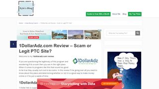 
                            8. 1DollarAdz.com Review – Scam or Legit PTC Site? | Kyle's Blog