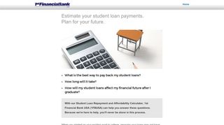 
                            3. 1FBUSA Student Loan Calculator