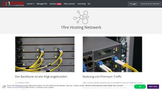 
                            5. 1fire Hosting Netzwerk und Anbindung