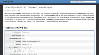 
                            7. 1Mobilerc.com Website Analysis & Traffic Statistics ...