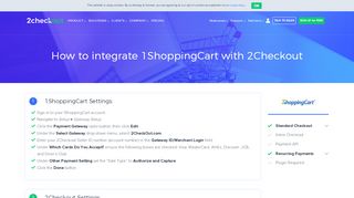 
                            3. 1ShoppingCart Shopping Cart - 2checkout.com