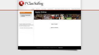 
                            10. 1st Class Staffing - Online Application