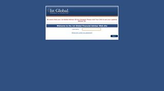 
                            5. 1st Global Financial Advisor Web site Login