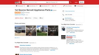 
                            8. 1st Source Servall Appliance Parts - Center Line, MI - Yelp