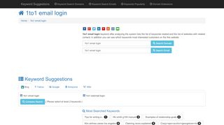 
                            1. 1to1 email login