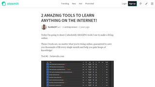 
                            5. 2 AMAZING TOOLS TO LEARN ANYTHING ON THE INTERNET ...