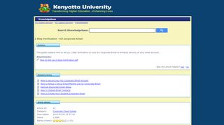 
                            6. 2 Step Verification - KU Corporate Email