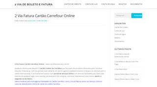 
                            6. 2 Via Fatura Cartão Carrefour Online - 2 Via …