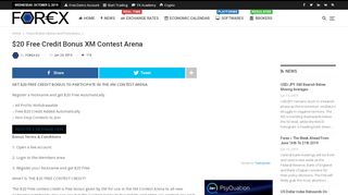 
                            8. $20 Free Credit Bonus XM Contest Arena | FOREX EU
