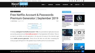 
                            11. (20+) Free Netflix Account & Passwords Premium Generator ...