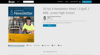 
                            6. 20 No 4 Newsletter Week 12 [pdf, 2 MB] - Junee High School - Yumpu