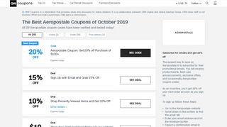 
                            6. 20% OFF Aeropostale Coupons in August 2019 | CNN Coupons