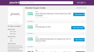 
                            4. 20% Off Amantel Coupon, Promo Codes - RetailMeNot