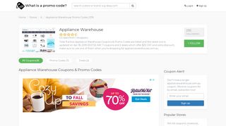 
                            7. $20 OFF Appliance Warehouse Coupons & Promo Codes for ...