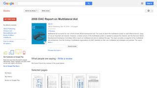 
                            9. 2008 DAC Report on Multilateral Aid