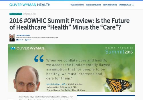 
                            9. 2016 #OWHIC Summit Preview: Accolade's Tom Spann on the Magic ...