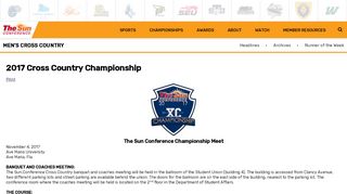 
                            9. 2017 Cross Country Championship - The Sun Conference