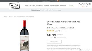 
                            9. 2017 El Portal Vineyard Red Blend - Wine Insiders