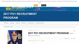 
                            7. 2017 PO1 Recruitment Program - Philippine National Police