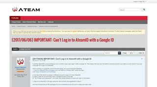 
                            4. [2017/06/06] IMPORTANT: Can't Log in to AteamID with a Google ID ...