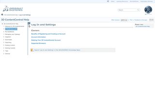
                            5. 2018 3D ContentCentral Help - Log In and Settings