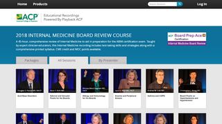 
                            9. 2018 Internal Medicine Board Review Course - PlaybackACP | ACP