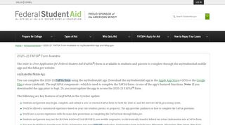 
                            4. 2019–20 FAFSA Form Available on myStudentAid App and ...