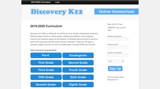 
                            9. 2019-2020 Curriculum | Discovery K12