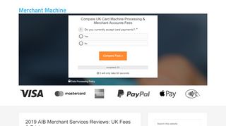 
                            7. 2019 AIB Merchant Services Reviews: UK Fees & Pricing