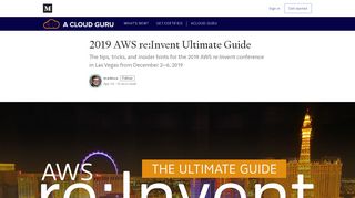 
                            5. 2019 AWS re:Invent Ultimate Guide - A Cloud Guru