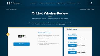 
                            8. 2019 Cricket Wireless Review | Reviews.com