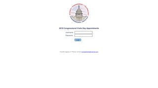 
                            9. 2019 CVD Appointments Login - Congressional Visits Day
