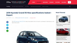 
                            4. 2019 Hyundai Grand i10 Nios specifications leaked - Report