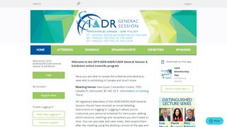 
                            8. 2019 IADR/AADR/CADR General Session & Exhibition
