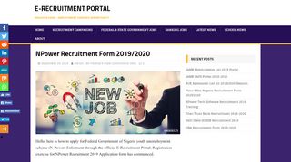 
                            7. 2019 NPower Recruitment Exercise ... - E-Recruitment Portal