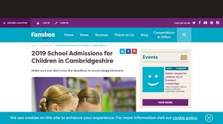 
                            4. 2019 School Admissions for Children in Cambridgeshire