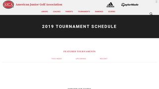 
                            8. 2019 Tournament Schedule - AJGA