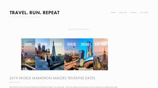 
                            5. 2019 World Marathon Majors Tentative Dates — Travel. Run ...