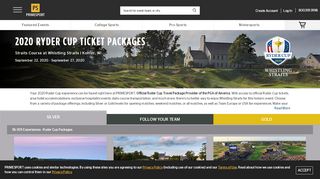 
                            5. 2020 Ryder Cup Ticket Packages - PrimeSport