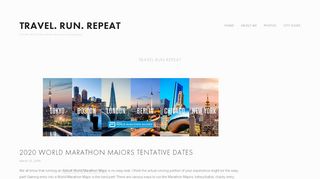 
                            7. 2020 World Marathon Majors Tentative Dates — Travel. Run ...