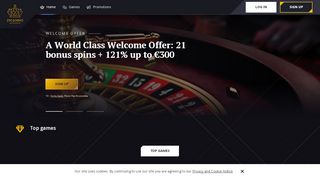 
                            5. 21 Casino | 121% up to €300 Bonus | Play Slots, Roulette ...